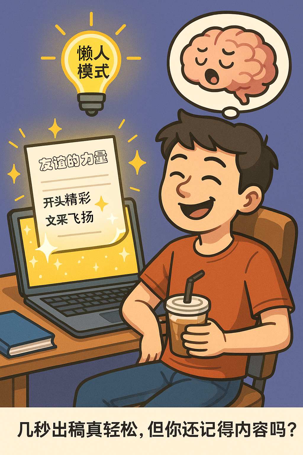 当 AI 替你写作文,大脑会变成“懒羊羊”吗?