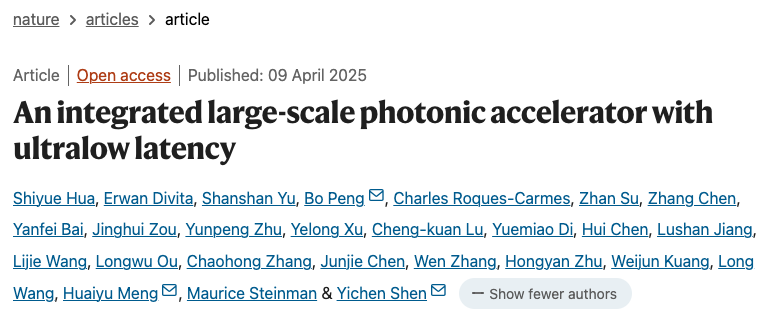 Nature重磅:后晶体管时代!新型光子AI处理器媲美传统电子计算