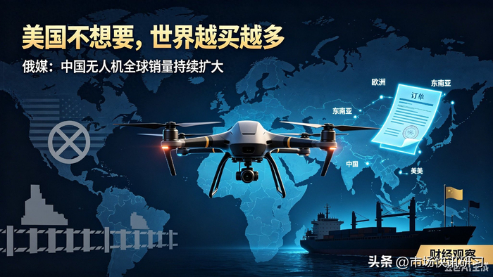 美国不买中国无人机？其他国家抢疯了！上半年出口暴涨25%